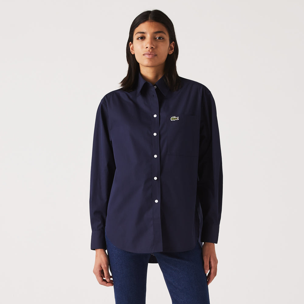 Women's Lacoste French Collar Oversized Shirt - Cf2601