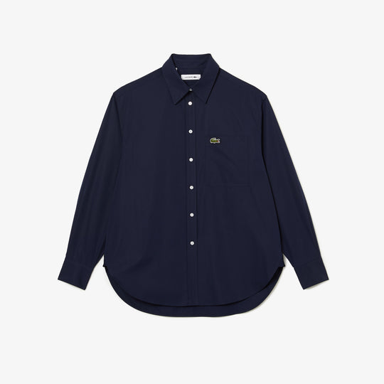 Shop The Latest Collection Of Lacoste Women'S Lacoste French Collar Oversized Shirt - Cf2601 In Lebanon