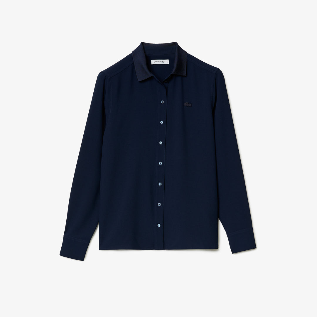 Shop The Latest Collection Of Lacoste Women'S Relaxed Fit Flowy Blouse - Cf5606 In Lebanon