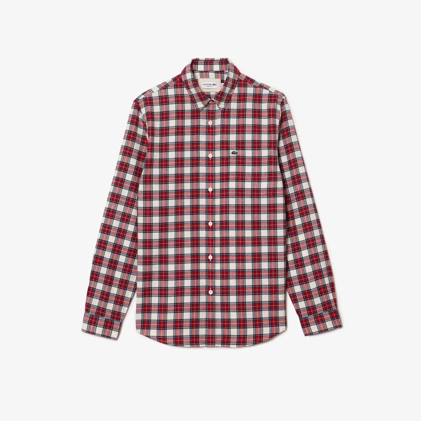 Shop The Latest Collection Of Outlet - Lacoste Men'S Lacoste Regular Fit Check Print Shirt - Ch0208 In Lebanon