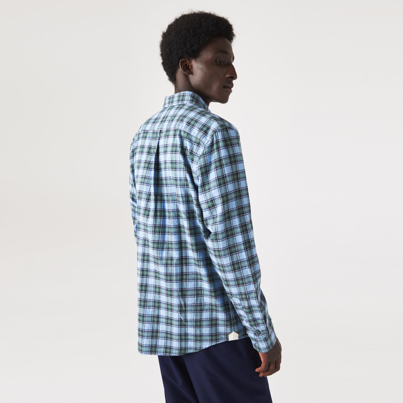 Men's Lacoste Regular Fit Check Print Shirt - Ch0208