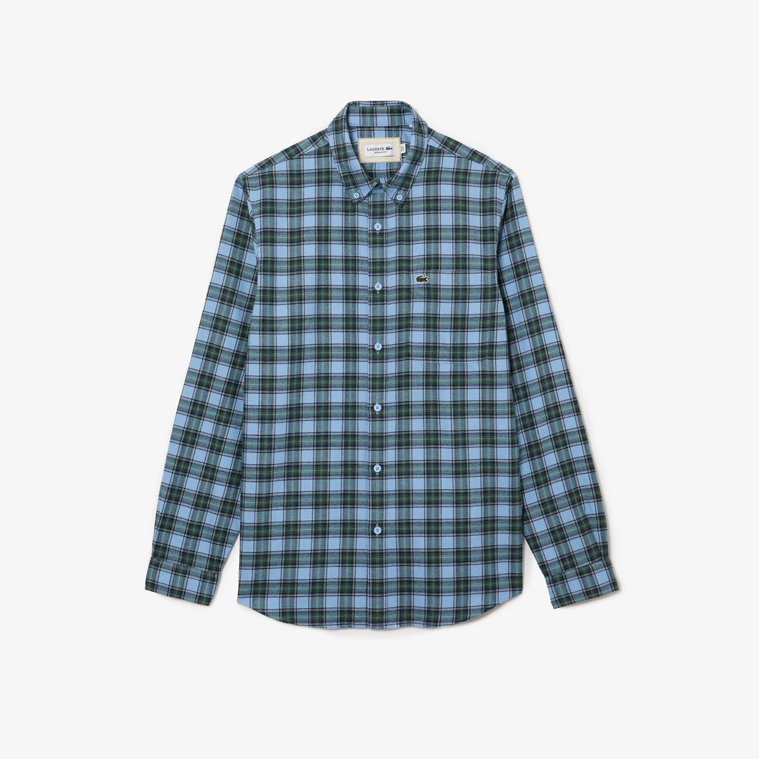 lacoste plaid shirt