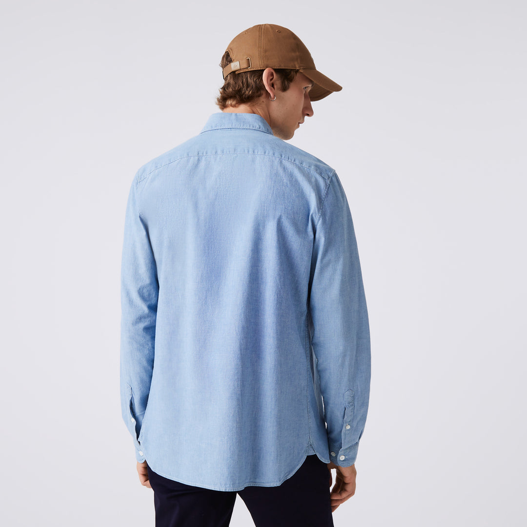 Men's Slim Fit Cotton Chambray Shirt - Ch2967