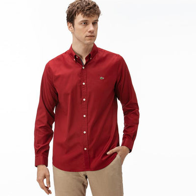 Shop The Latest Collection Of Outlet - Lacoste Men'S Regular Fit Cotton Oxford Shirt - Ch4976 In Lebanon