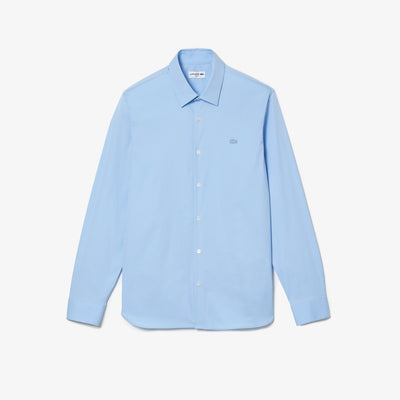 Men's Lacoste Slim Fit French Collar Cotton Poplin Shirt - CH5253
