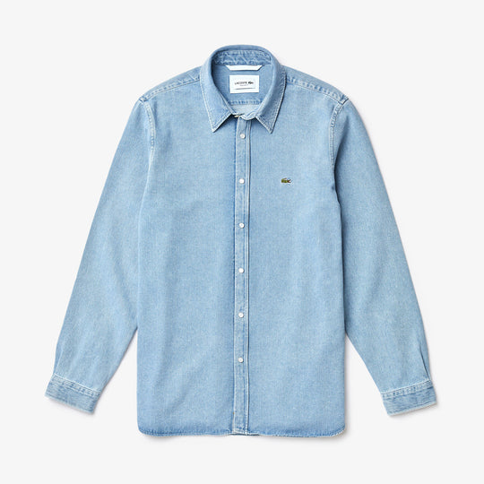 Shop The Latest Collection Of Lacoste Men'S Snap Button Denim Shirt - Ch6301 In Lebanon