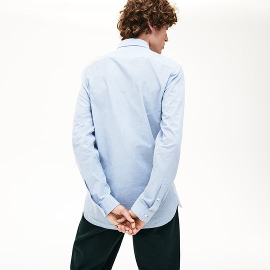 Lacoste Men's Slim Fit Pied-De-Poule Cotton Shirt - Ch9668