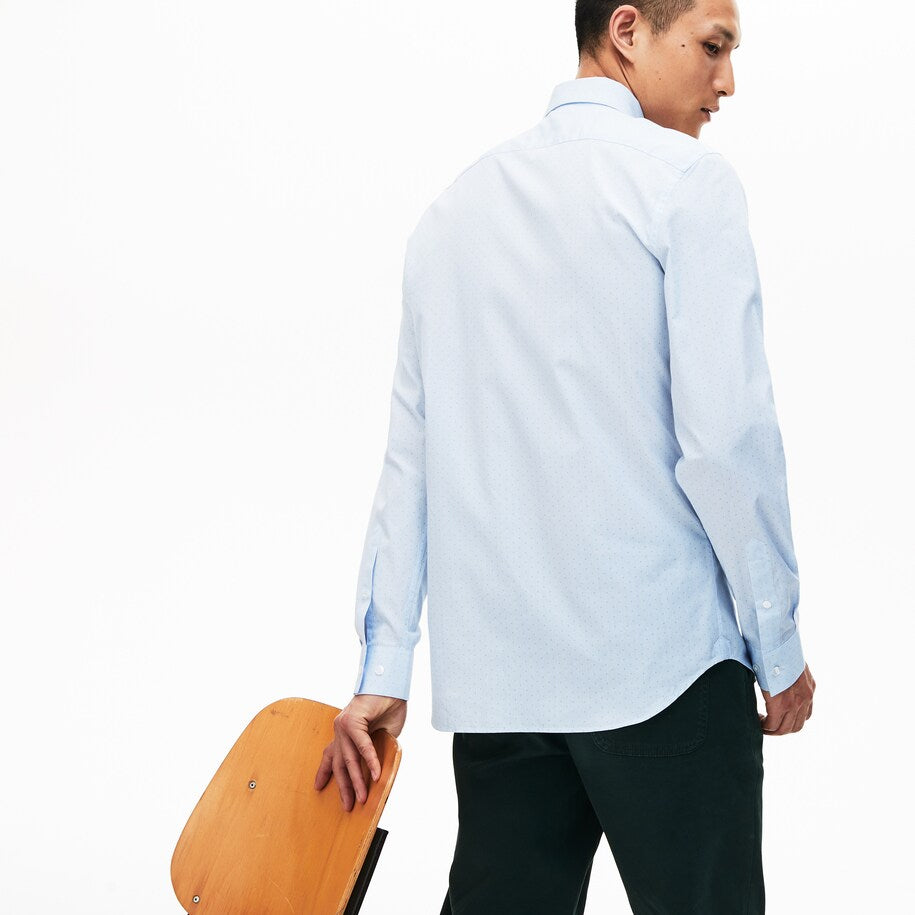 Men's Slim Fit Printed Cotton Poplin Shirt - Ch9743