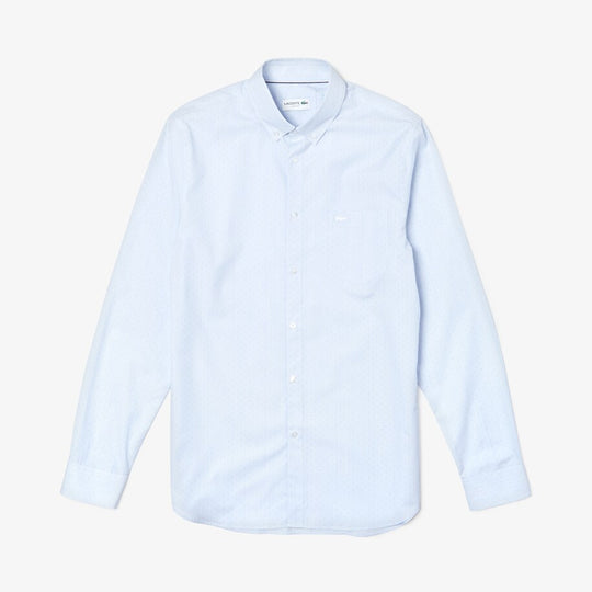 Men's Slim Fit Printed Cotton Poplin Shirt - Ch9743