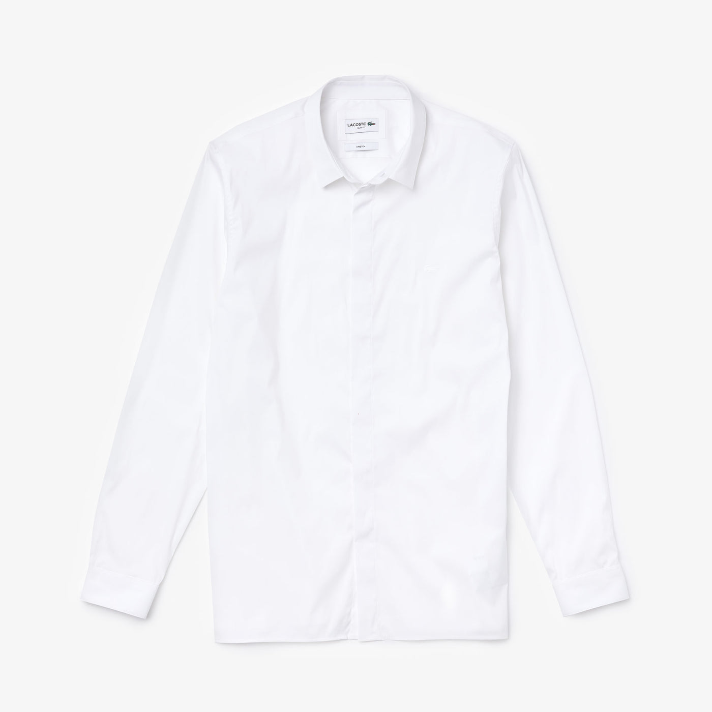Shop The Latest Collection Of Outlet - Lacoste Men'S Slim Fit Bi-Material Stretch Poplin And Jersey Shirt - Ch9762 In Lebanon