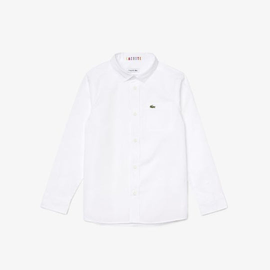 Shop The Latest Collection Of Lacoste Boys' Pocket Lightweight Cotton Shirt - Cj0283 In Lebanon