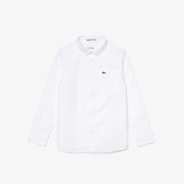 Shop The Latest Collection Of Lacoste Boys' Pocket Lightweight Cotton Shirt - Cj0283 In Lebanon