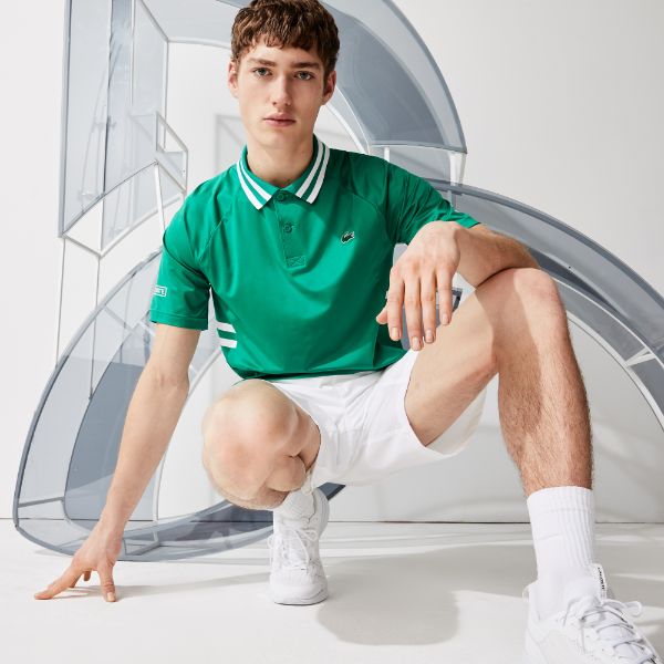 Men's Lacoste Sport X Novak Djokovic Breathable Ultra-Dry Polo Shirt - Dh9615