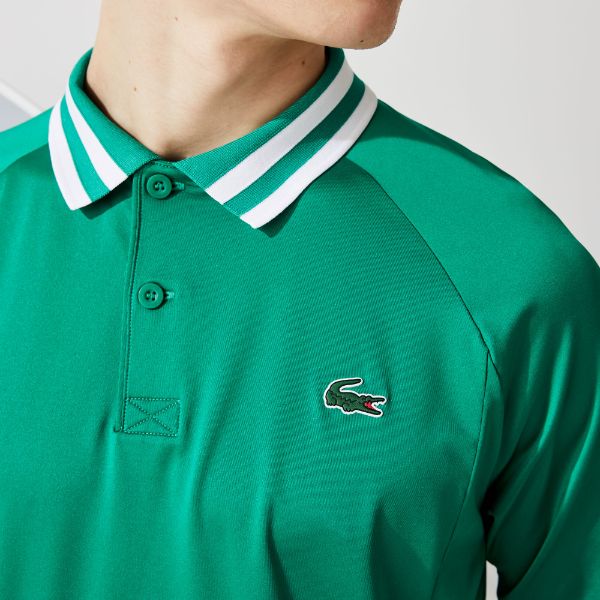 Men's Lacoste Sport X Novak Djokovic Breathable Ultra-Dry Polo Shirt - Dh9615