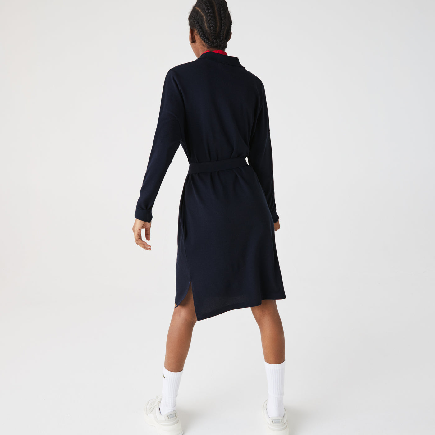 Women's Straight Flowy Piqué Polo Dress - Ef2286