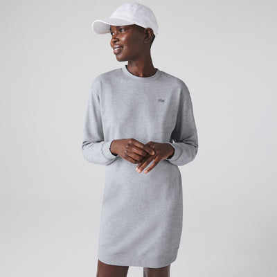 Women's Lacoste Loose Fit Cotton Fleece Dress - EF2591