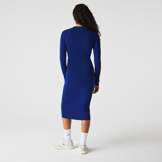Wool Long Sweater Dress - Ef7050