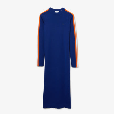 Shop The Latest Collection Of Outlet - Lacoste Wool Long Sweater Dress - Ef7050 In Lebanon