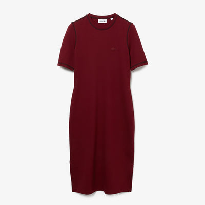 Shop The Latest Collection Of Outlet - Lacoste Women'S Stretch T-Shirt Dress - Ef7561 In Lebanon