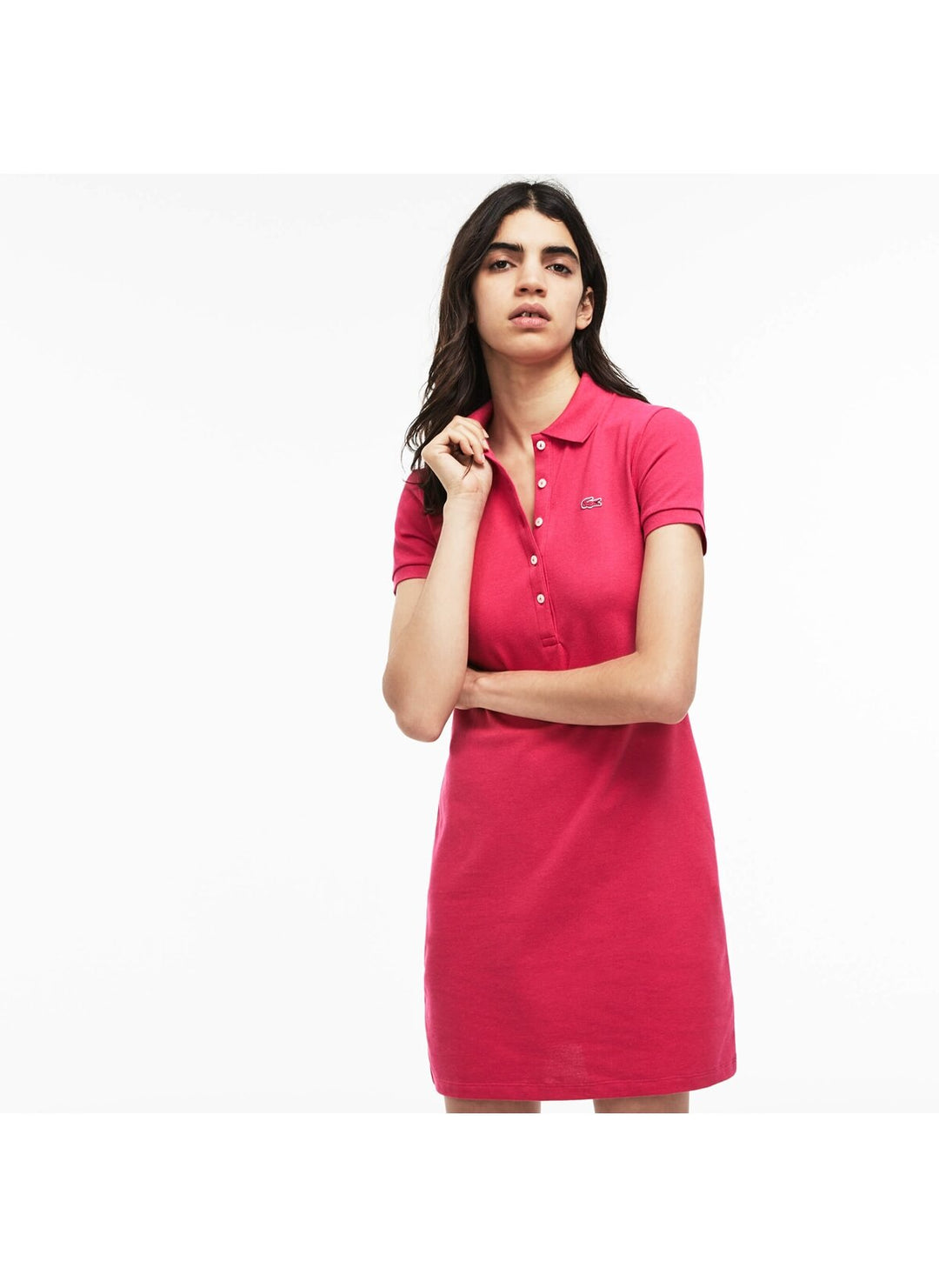 Women's Stretch Cotton Mini Piqué Polo Dress - EF8470