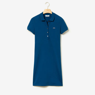 Women's Stretch Cotton Mini Piqué Polo Dress - Ef8470