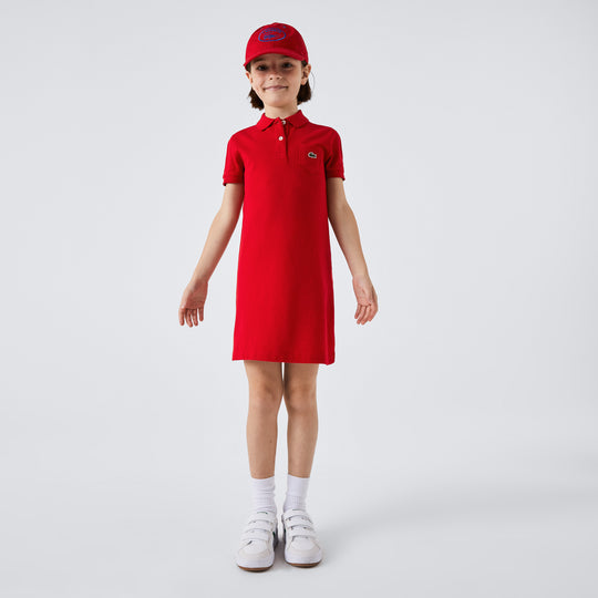 Girl’S Polo-Style Cotton Dress - Ej2816