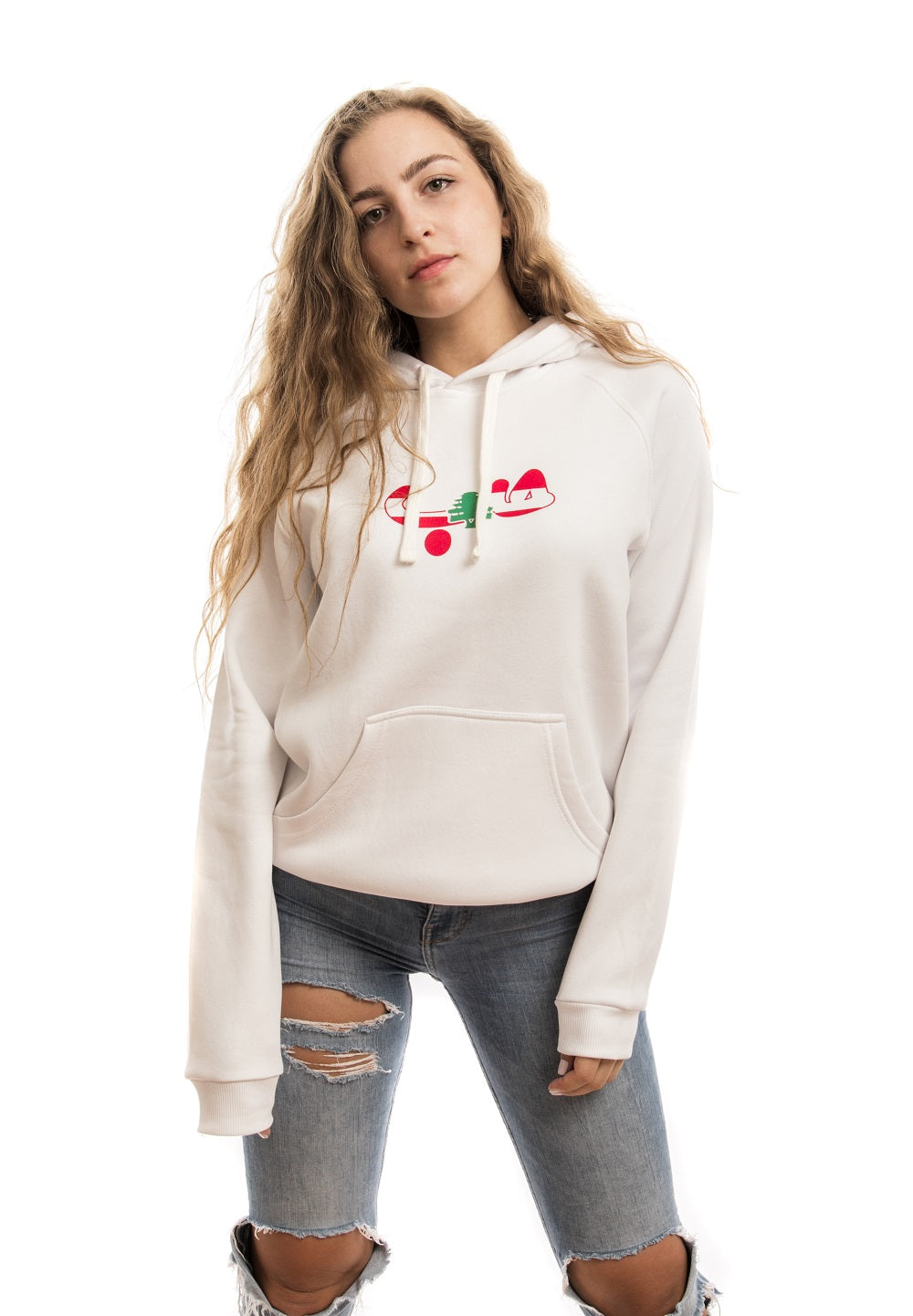 Shop The Latest Collection Of Boshies White Hoodie X Silkscreen Lebanese Love حب In Lebanon