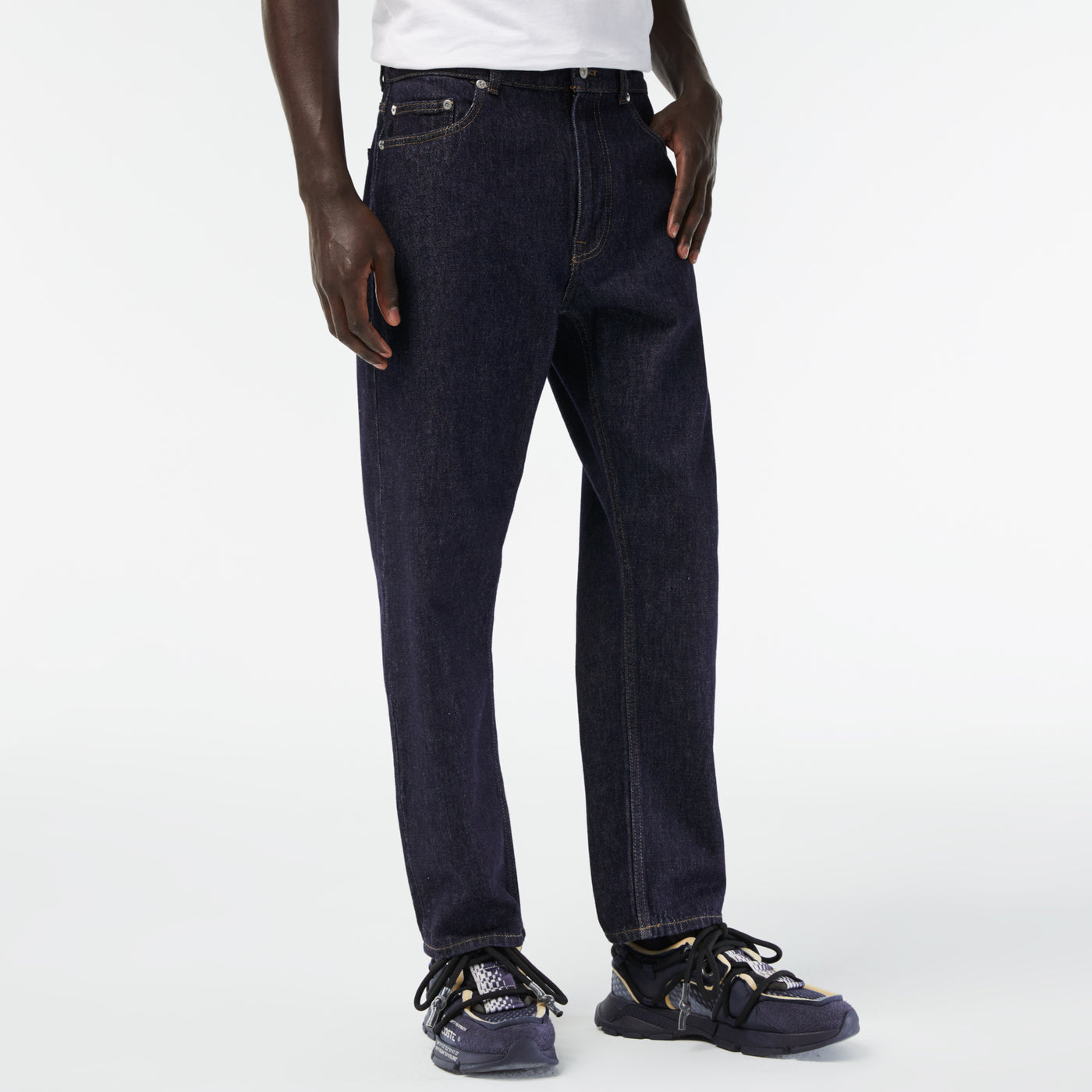 Men's Lacoste Denim Cotton Five-Pocket Jeans - Hh1763