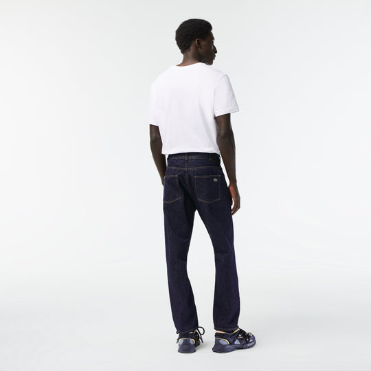 Men's Lacoste Denim Cotton Five-Pocket Jeans - Hh1763