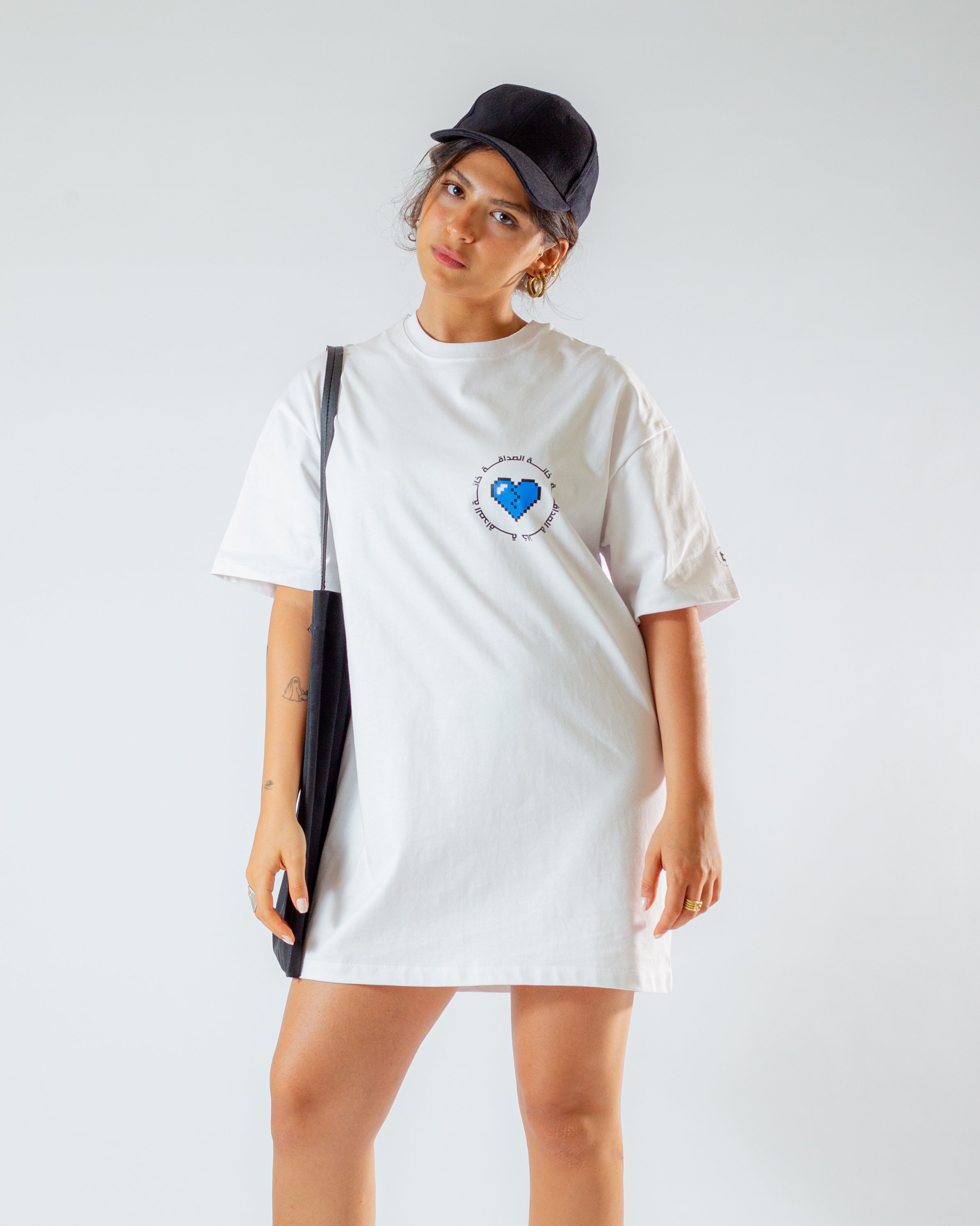 Shop The Latest Collection Of Boshies Oversized Optic White T-Dress خانة الصø¯اقة In Lebanon