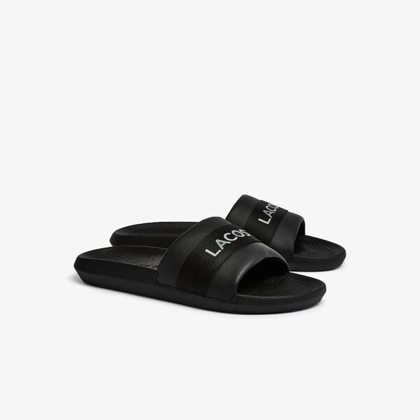 Shop The Latest Collection Of Outlet - Lacoste Men'S Croco Slides Textile Logo - 41Cma0007 In Lebanon
