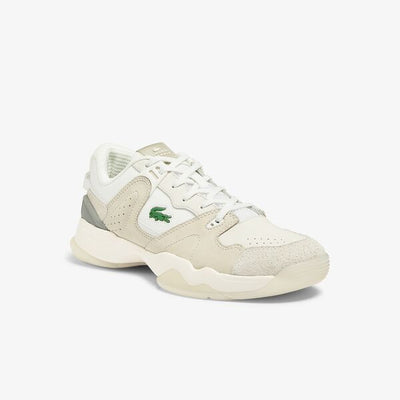 Shop The Latest Collection Of Outlet - Lacoste Men'S T-Point Leather And Suede Trainers - 41Sma0101 In Lebanon