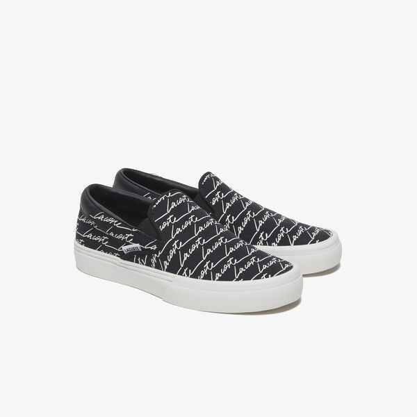Shop The Latest Collection Of Outlet - Lacoste Womens Jump Serve Slip Canvas Print Sneakers-42Cfa0007454 In Lebanon