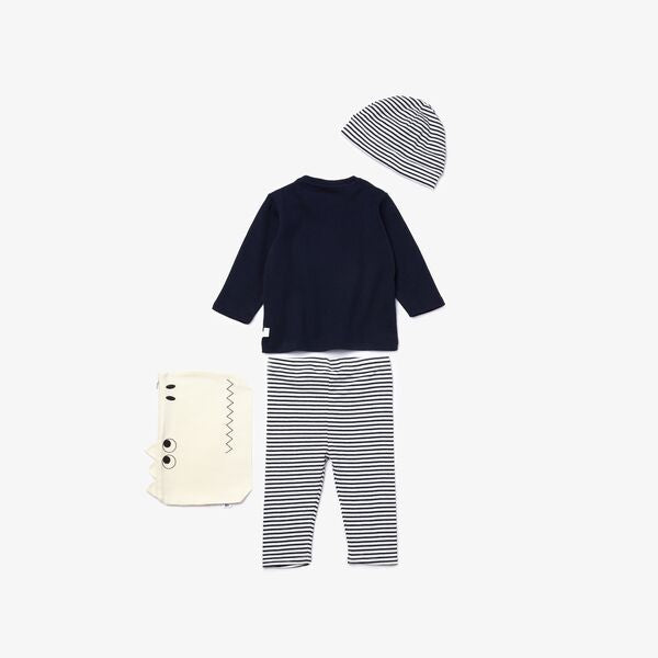Shop The Latest Collection Of Outlet - Lacoste Boys' Croc Pouch Ribbed Cotton Pajama Set - 4J1346 In Lebanon