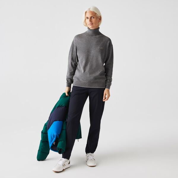 Women's Turtleneck Wool Sweater-Af2386