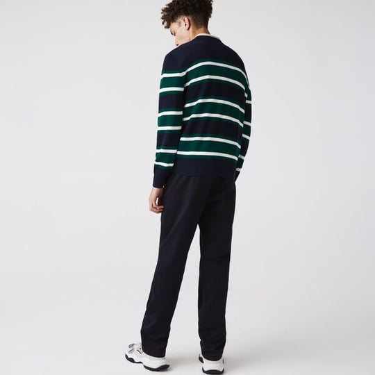 Men's Heritage Crew Neck Striped Cotton Sweater-Ah6805