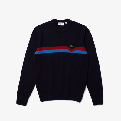 Shop The Latest Collection Of Outlet - Lacoste Men'S Made In France Ethical Striped Wool Sweater-Ah6812 In Lebanon