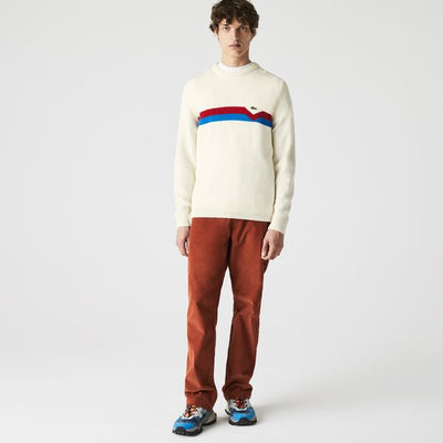 Men's Made In France Ethical Striped Wool Sweater-Ah6812