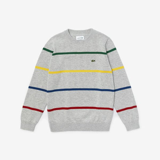 Shop The Latest Collection Of Outlet - Lacoste Boys' Coloured Stripe Cotton Blend Sweater - Aj1355 In Lebanon