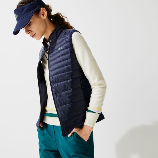 Shop The Latest Collection Of Lacoste Women'S Lacoste Sport Water-Resistant Quilted Technical Golf Vest - Bf9276 In Lebanon
