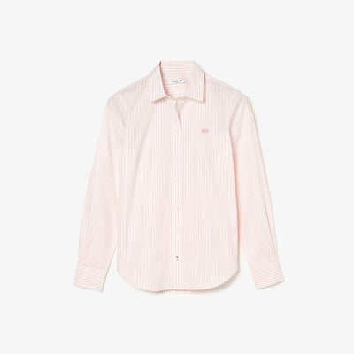 Shop The Latest Collection Of Outlet - Lacoste Womens Cotton Poplin Shirt - Cf5614 In Lebanon