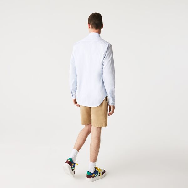 Linen Shirt Short Sleeve - Aqua