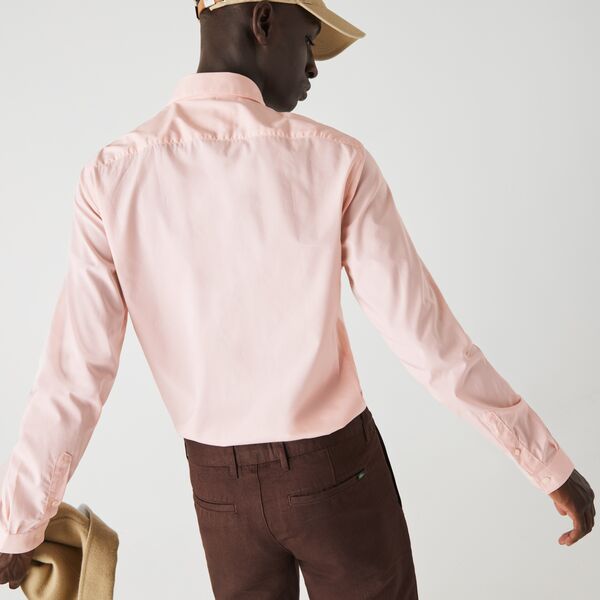 Men's Slim Fit Stretch Cotton Poplin Shirt-Ch2668