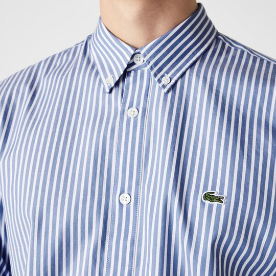 Men's Regular Fit Striped Cotton Shirt-Ch2936