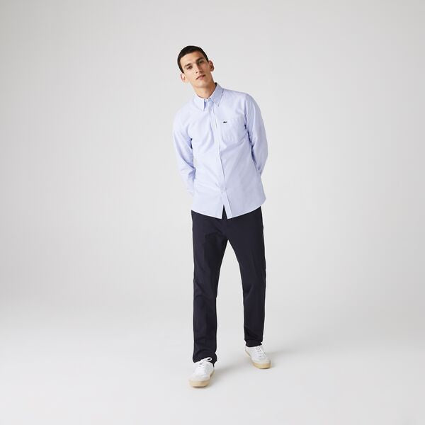 Men's Regular Fit Striped Oxford Cotton Shirt-Ch2945