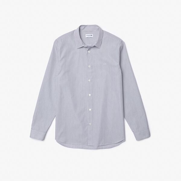 Shop The Latest Collection Of Outlet - Lacoste Men'S Regular Fit Checkered Premium Cotton Poplin Shirt-Ch2974 In Lebanon