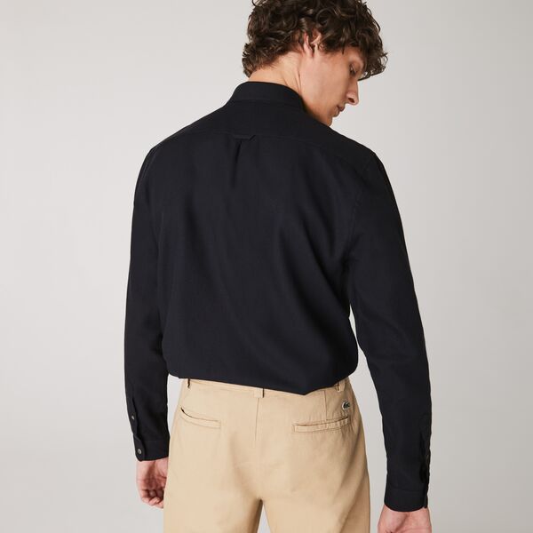 Men's Regular Fit Wool And Cotton Shirt-Ch3963