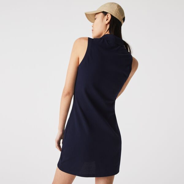 Women's Stretch Cotton Pique Polo Dress - Ef1353