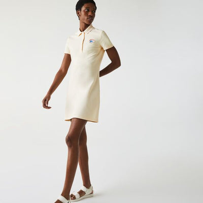 Women's Made In France Organic Textured Cotton Pique Polo Dress - Ef1507