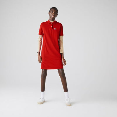 Womenâ€¢S Lacoste X National Geographic Cotton Pique Polo Shirt Dress - Ef5905